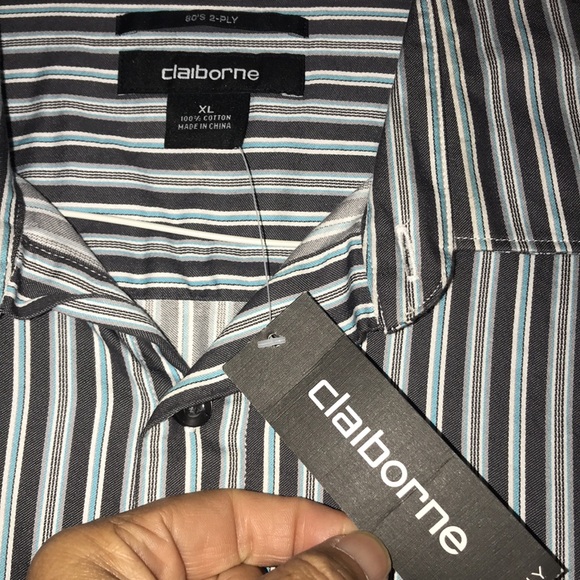 Men’s NWT Claiborne Dress Shirt - Picture 4 of 7